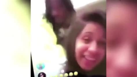 Cardi B pretends to have sex with Offset on Instagram live. The Bodak Yellow rapper was hit with scandal just before Christmas when a video appearing to show her completely nude appeared online. It happened the same day that Cardi released her second single, Bartier Cardi, featuring 21 Savage. The 25-year-old addressed the racy clip, tweeting ...
